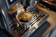 Freshly Brewed Espresso Shot in Cup