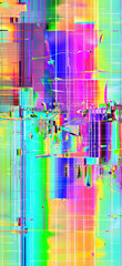 Datastream Glitched Mobile Background, Amazing and simple wallpaper, for mobile