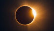 Image of total solar eclipse. Astronomical phenomenon.