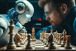 Human and AI robot compete in chess
