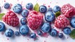 Vibrant Assortment of Fresh Berries Generative AI