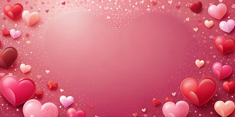 Wall Mural - Happy valentine's day  background empty space for text