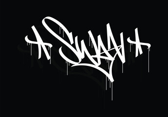 
SWAN graffiti tag style design