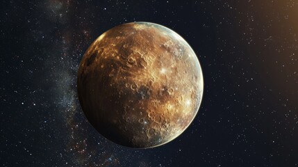 Wall Mural - planet mercury generative ai