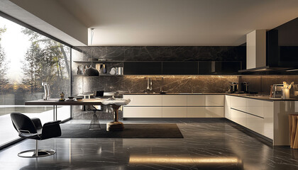 Interior design , kitchen modern style