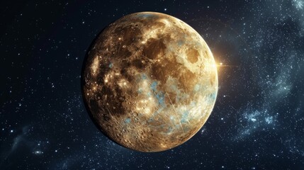 Wall Mural - planet mercury generative ai