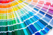 © Alex - sample colors catalogue pantone or colour swatches book with selective focus