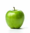 A green apple isolated on a white background