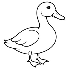 Sticker - illustration of a duck