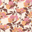 Floral Pattern in Retro Style