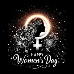 Wall Mural - Happy International Women's Day 