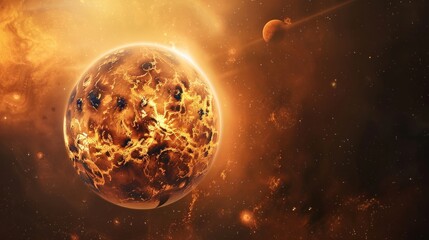 Wall Mural - planet Mars generative ai