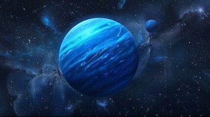 Wall Mural - planet neptune generative ai