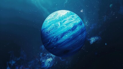 Wall Mural - planet neptune generative ai