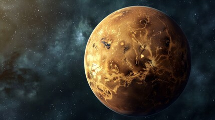 Wall Mural - planet venus generative ai