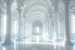 Luxurious White Cathedral-Inspired Interior Generative AI