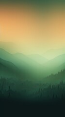 Wall Mural - Abstract brown and green gradient background with blur effect, northern lights