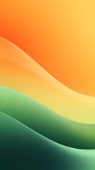 Wall Mural - Abstract peach and green gradient background with blur effect, northern lights