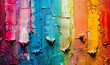 Abstract painting mixes many colors and textures for backgrounds and wallpapers 
