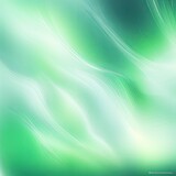 Fototapeta Kosmos - Abstract silver and green gradient background with blur effect, northern lights