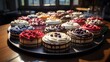 assortment of pieces of cake UHD Wallpaper