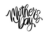 Fototapeta Big Ben - Happy Mother's Day text Calligraphy on transparent background template