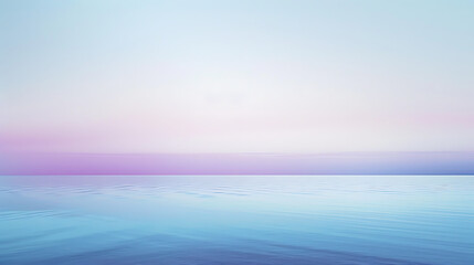 Poster - A serene image featuring a soft gradient background in shades of pastel blue and lavender, creating a calming and tranquil atmosphere for a desktop setting