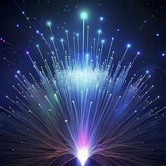 Wall Mural - fiber optical network cable, abstract technology background. vector illustration. fiber optic fiber 