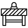 barrier construction icon