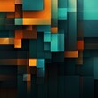 colorful abstract background design in blue, green, and brown, in the style of dark orange and dark azure, cody ellingham, dark brown and dark orange