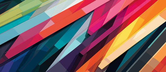 Diagonal colorful sections ultrawide background image