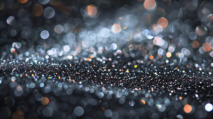 Wall Mural - Abstract blur gold bokeh background.