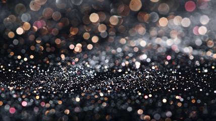 Wall Mural - Abstract blur gold bokeh background.	