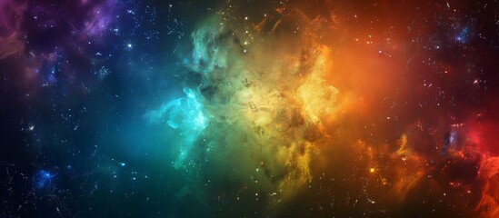 Wall Mural - vibrant and stunning galaxy wallpaper filled with a variety of stars and nebula clouds, creating a m