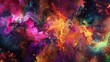 A plethora of hues dance and swirl in a kaleidoscope of abstract explosions.