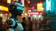 Alien Market: Human and Robotics Close-Up
