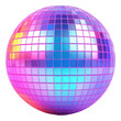 PNG Sphere purple disco white background
