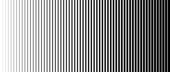 Wall Mural - lined halftone gradation texture. fading vertical stripe gradient background. repeating pattern back