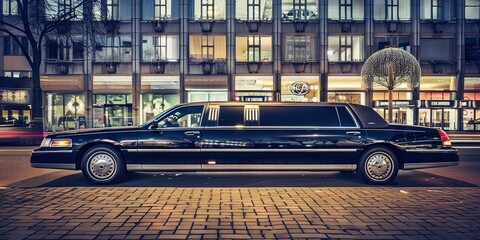 Canvas Print - Fancy stretched limousine