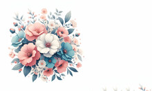 There Is A Picture Of A Floral Background With Pink Flowers Generative Ai