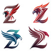 Letter Z Logo With Eagle | Letter Z Logo With Eagle Wings | Letter Z Logo