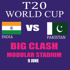 Wall Mural - T29 Worldcup match india vs Pakistan big clash