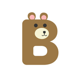 Sticker - Animal Letter B Alphabet