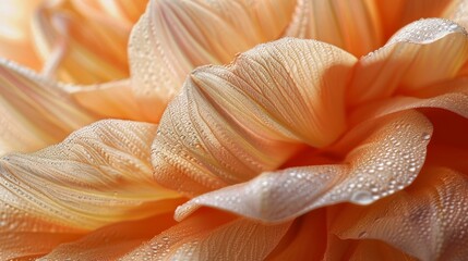 Wall Mural - Textures and Patterns: A photo macro close-up of the smooth texture and intricate patterns on a flower petal
