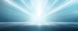 3D rendering of light sky blue background with spotlight shining down on the center