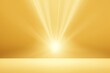 3D rendering of light yellow background with spotlight shining down on the center