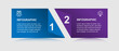 © Fit - 2 step infographic template with paper style