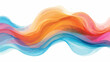 Colorful abstract background with waves Flat vector illustration
