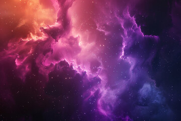 Colorful cosmic nebula shrouded in space dust, celestial wonders cosmic starry sky concept illustration