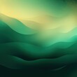 Abstract gold and green gradient background with blur effect, northern lights. Minimal gradient texture for banner design